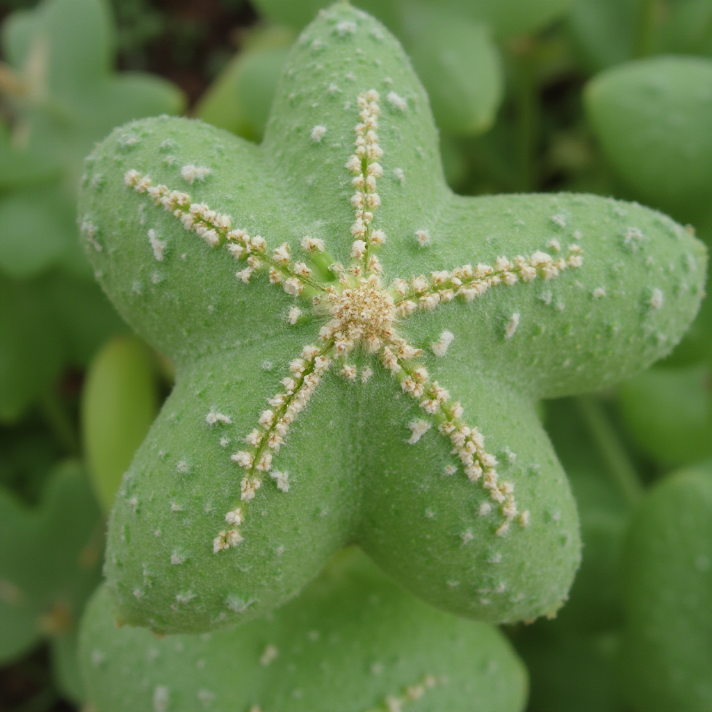 Liść Haworsji prążkowanej (Haworthia limifolia) zaatakowany przez wełnowce z widocznymi białymi koloniami. Kadr: zbliżenie z podkreśleniem struktury szkodników.