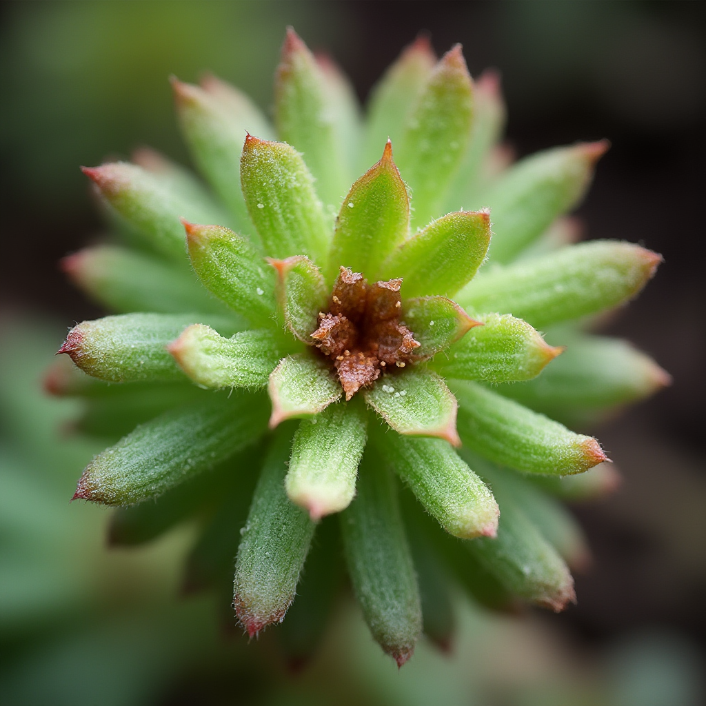 Makrofotografia pojedynczego Lithops fulviceps z widocznymi szczegółami liści: siateczkowaty wzór i delikatne przejścia kolorystyczne