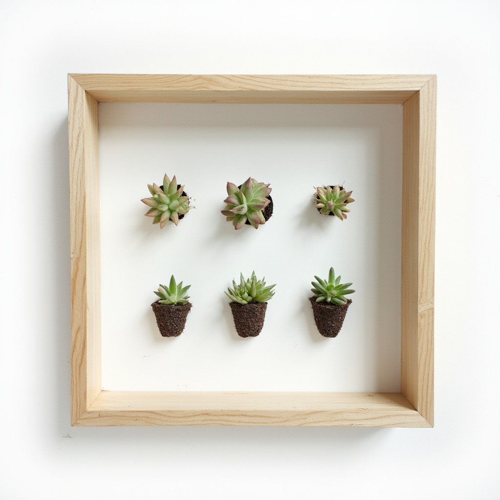 Etapy przesadzania Lithops optica (Lithops optica). Kadr: sekwencja 5 zdjęć pokazujących kolejne kroki na białym tle.